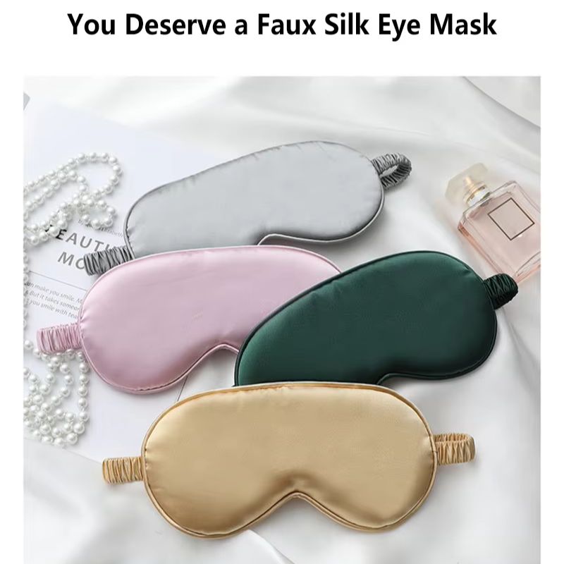 Travel Accessories Eye Mask - Máscara de Olhos de Seda Dupla
