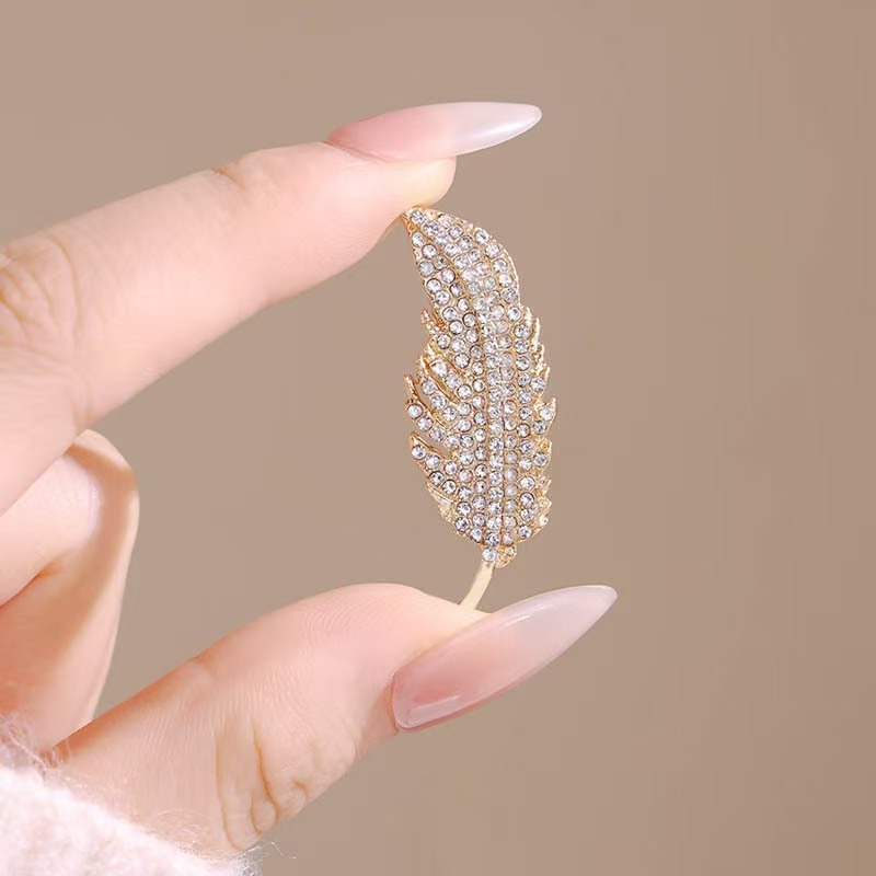 Travel Accessories Luxury - Broche de penas de diamante completo