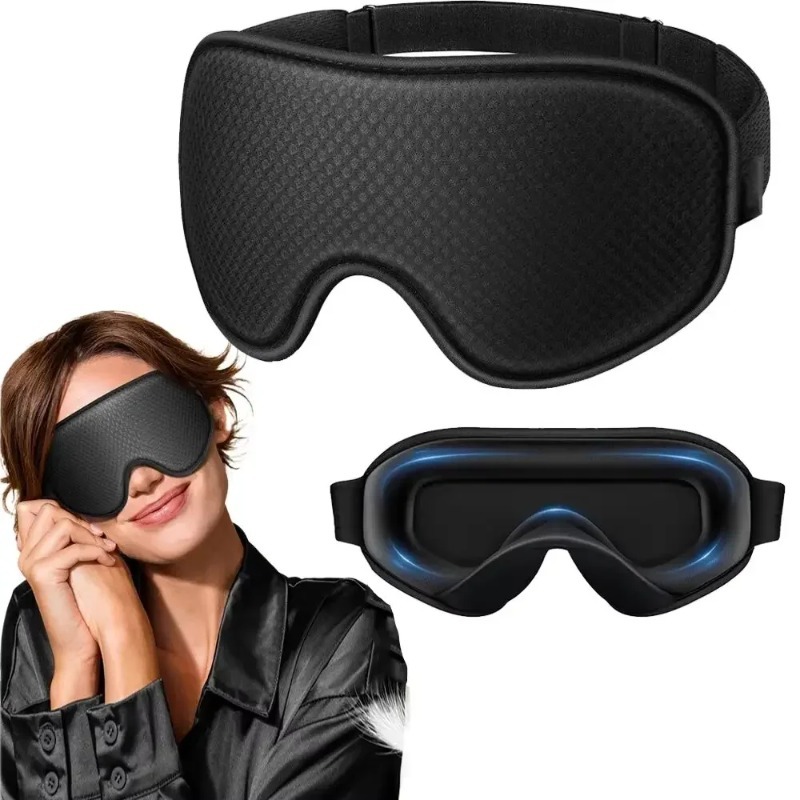 Travel Accessories Eye Mask - Máscara de Dormir 3D Blackout Respirável,