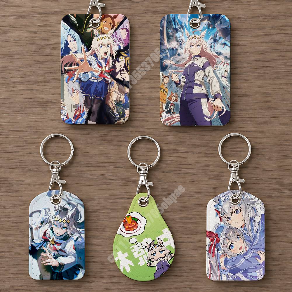 Luggage Tag Leather - Oguri Cap UmaMusume Cinderella Porta-chaves e