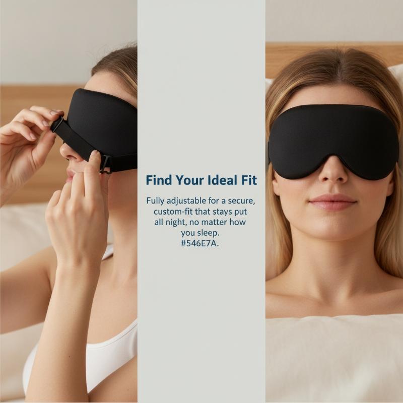 Travel Accessories Eye Mask - Máscara de Olhos 3D Macia e