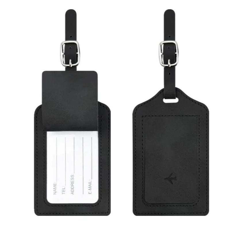 Luggage Tag Leather - Etiqueta de Bagagem de Viagem em