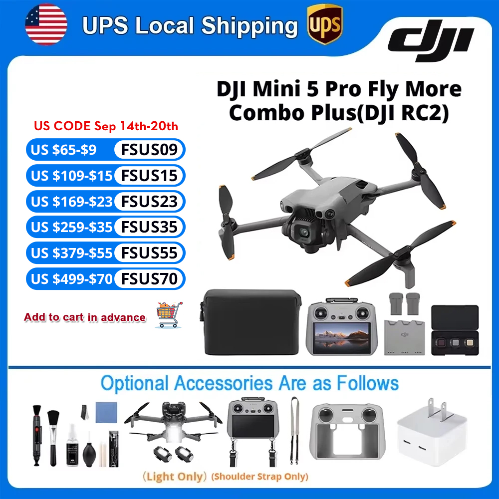 Travel Vlog Accessories - Drones DJI com Câmera | Mini