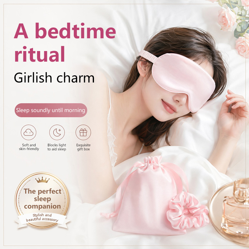 Travel Accessories Eye Mask - Máscara de Olhos de Seda Dupla
