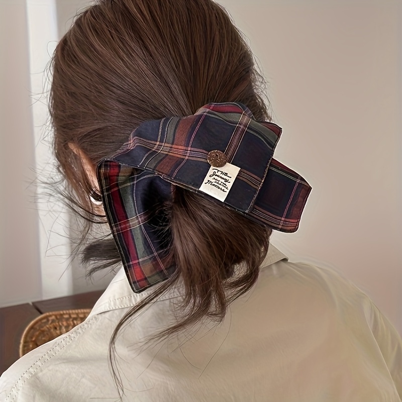 Travel Accessories Kmart - Faixa de Cabelo Xadrez Estilo Coreano