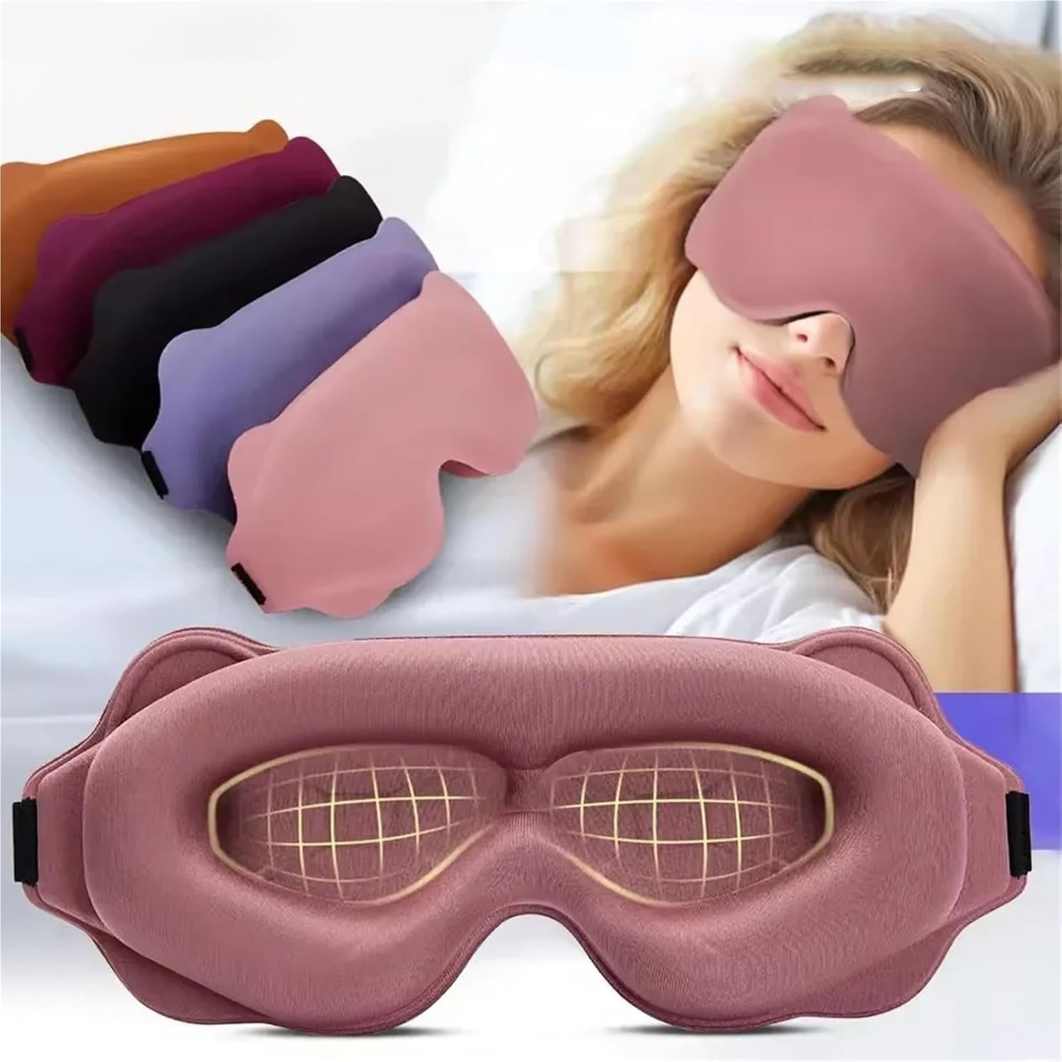 Travel Accessories Eye Mask - Máscara de Dormir 3D Bloqueadora de
