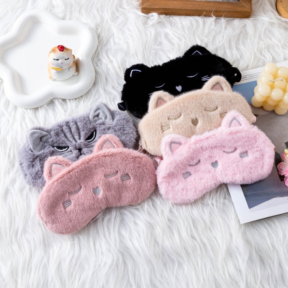 Travel Accessories Eye Mask - Máscara de Dormir de Pelúcia de