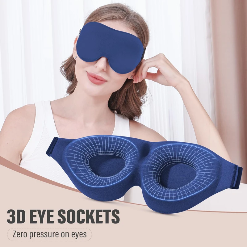 Travel Accessories Eye Mask - Máscara de Olhos 3D para Dormir,