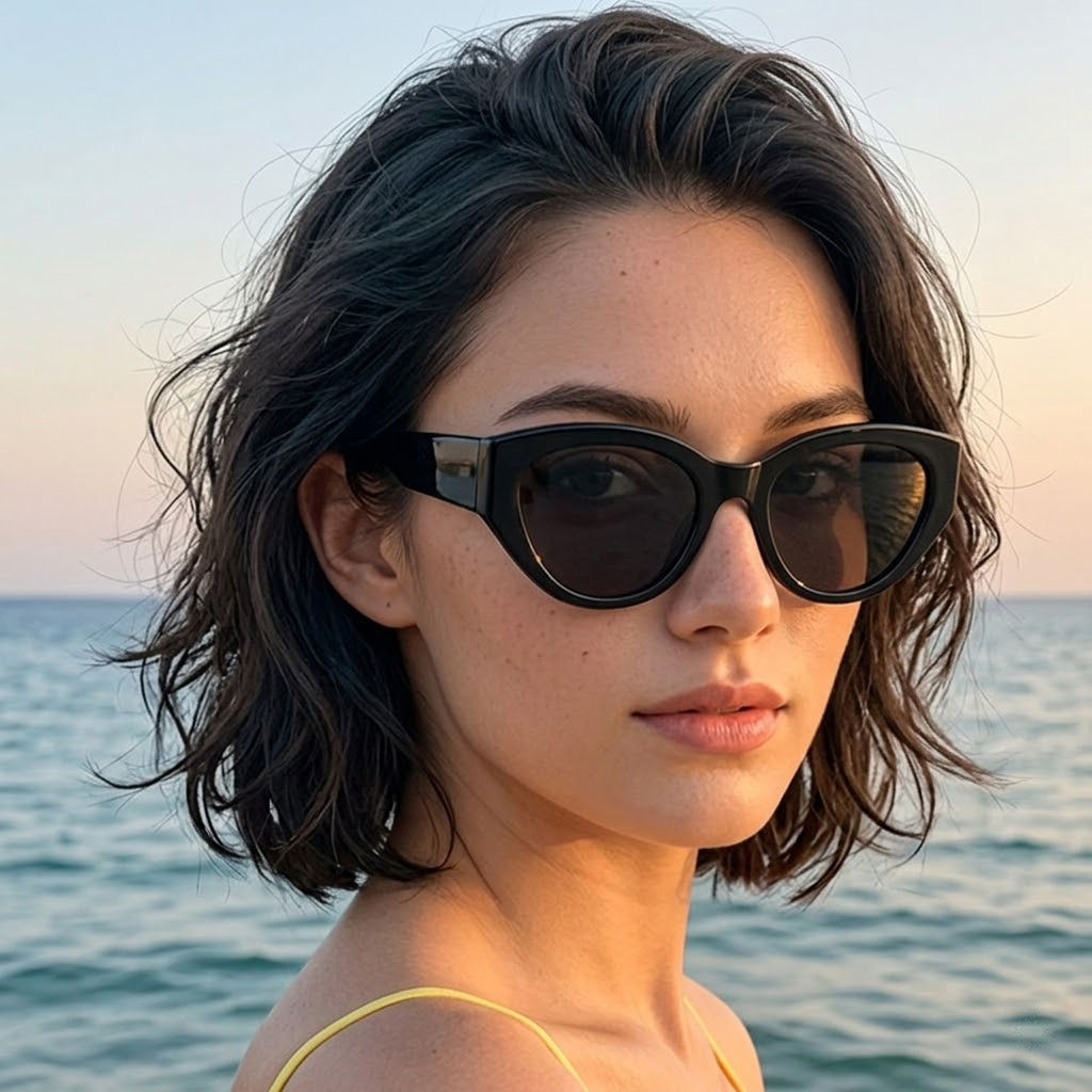 Travel Accessories Luxury - Óculos de Sol Clássicos Cat-Eye Polarizados