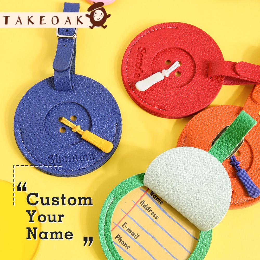 Luggage Tag Leather - Etiqueta de Bagagem Personalizada com Nome