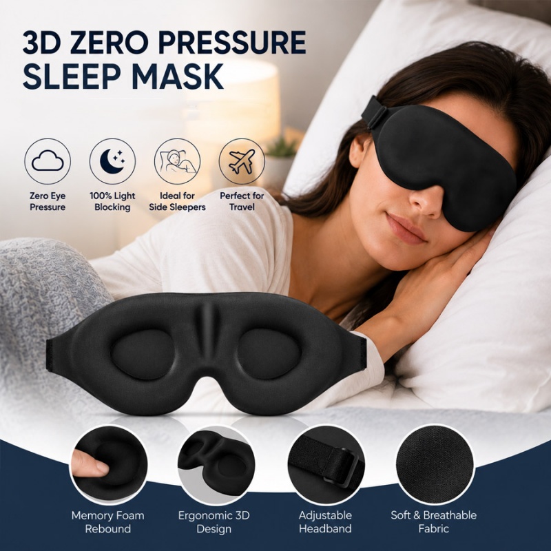 Travel Accessories Eye Mask - Máscara de olhos 3D para dormir,