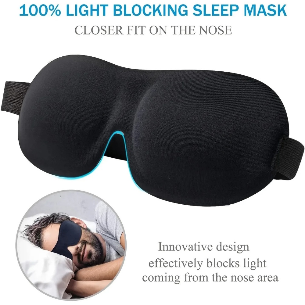 Travel Accessories Eye Mask - Máscara de Dormir 3D, Protetor Ocular