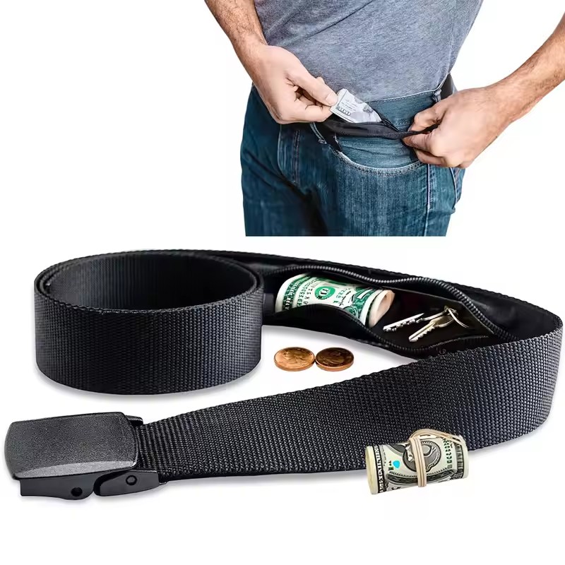 Money Belt Hidden - Novo viagem dinheiro anti roubo cinto