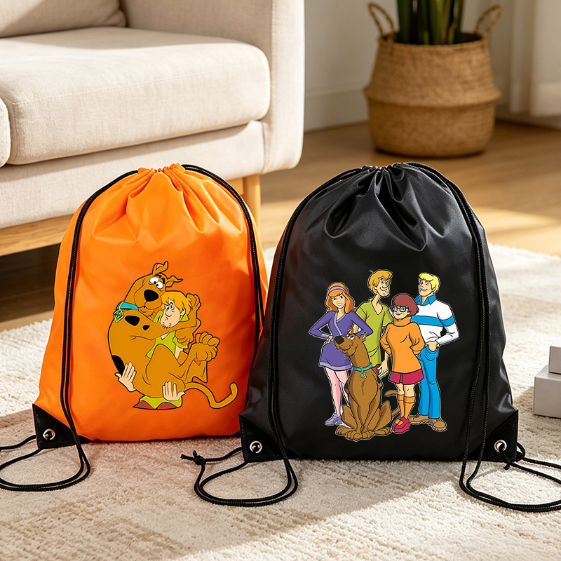 Travel Accessories Set - Bolsa de Armazenamento com Cordão Scooby