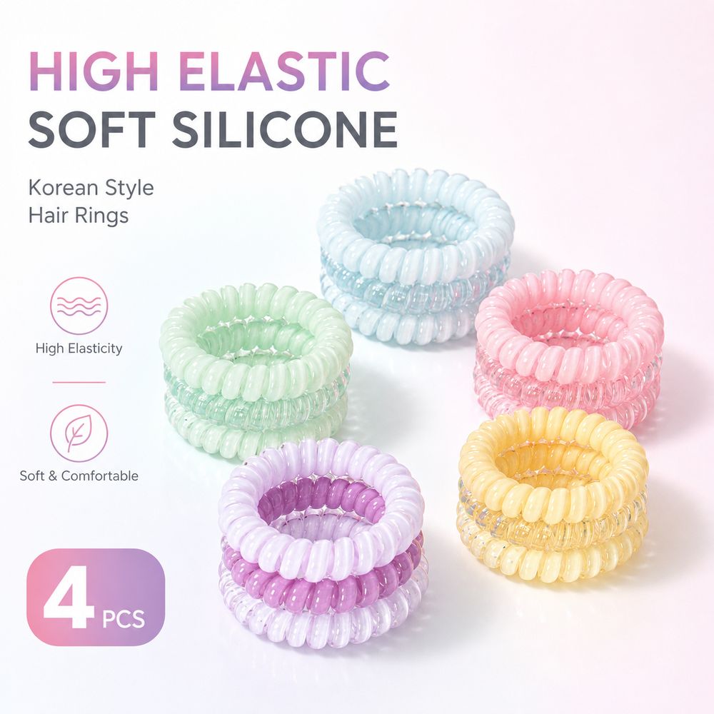 Novo Elástico de Cabelo com Co - Travel Accessories For Girls avaliação e preço