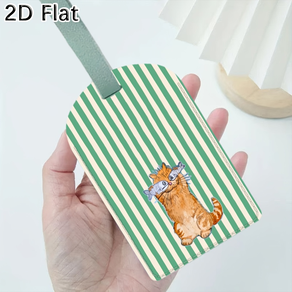 Etiqueta de Bagagem com Gato F - Luggage Tag Leather avaliação e preço