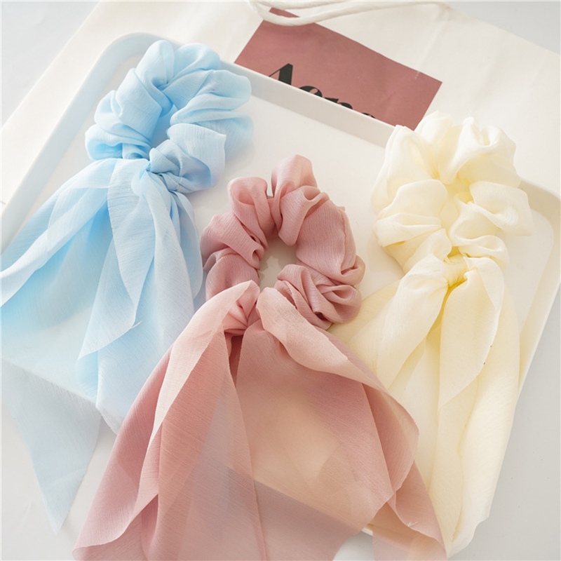 1pc moda 25cm chiffon fita lon - Travel Accessories For Girls avaliação e preço