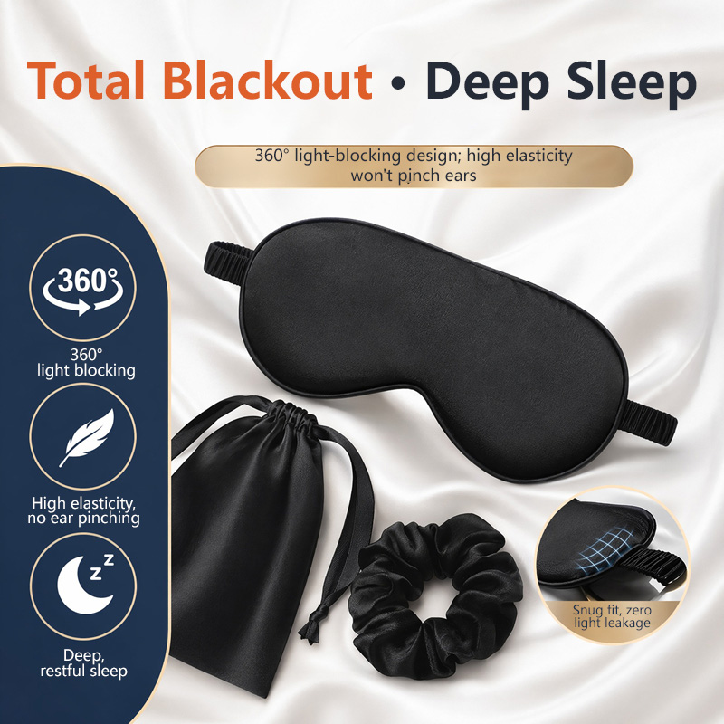 Máscara de Olhos de Seda Dupla - Travel Accessories Eye Mask avaliação e preço