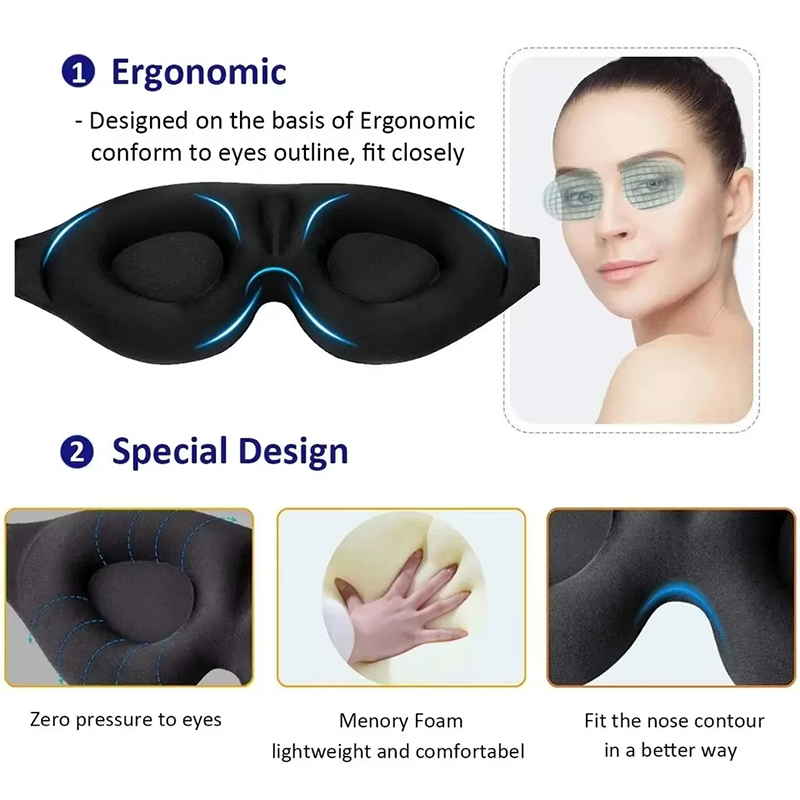 Máscara de Dormir 3D em Espuma - Travel Accessories Eye Mask avaliação e preço